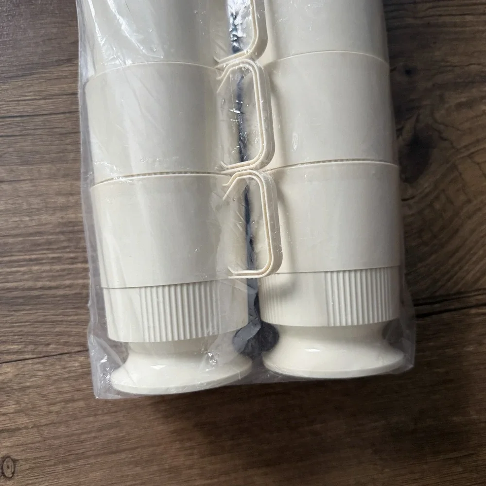 Sweetheart‎ Vintage Plastic Coffee Cups 7 oz Ivory Beige Elegant 12 Pack